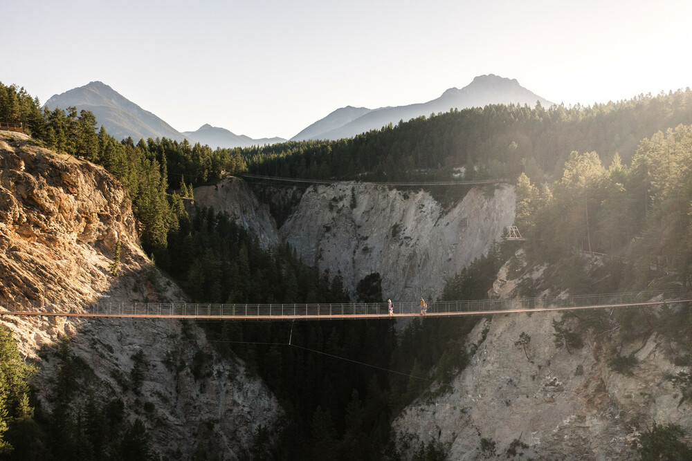 Adventure park featuring Canada's highest suspension bridges.